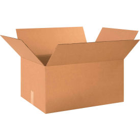 Global Industrial B68859 Global Industrial™ Cardboard Corrugated Boxes, 24"L x 18"W x 12"H, Kraft image.