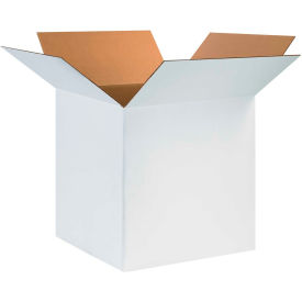 Cardboard Corrugated Boxes, 24"L x 24"W x 24"H, White view 2