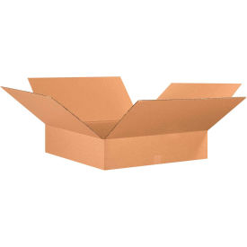 Global Industrial B2077754 Global Industrial™ Flat Cardboard Corrugated Boxes, 26"L x 26"W x 8"H, Kraft image.