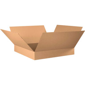 Global Industrial B396957 Global Industrial™ Flat Cardboard Corrugated Boxes, 30"L x 30"W x 6"H, Kraft image.