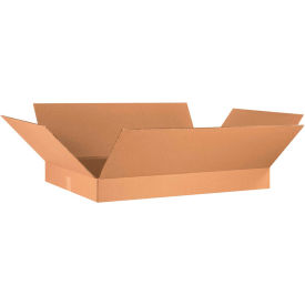 Global Industrial B39835 Global Industrial™ Flat Cardboard Corrugated Boxes, 36"L x 24"W x 4"H, Kraft image.