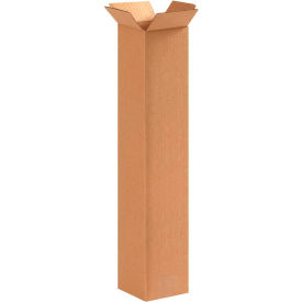 Global Industrial™ Tall Cardboard Corrugated Boxes 4""L x 4""W x 20""H Kraft