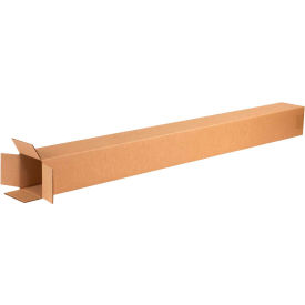 Global Industrial B68566 Global Industrial™ Tall Cardboard Corrugated Boxes, 4"L x 4"W x 48"H, Kraft image.