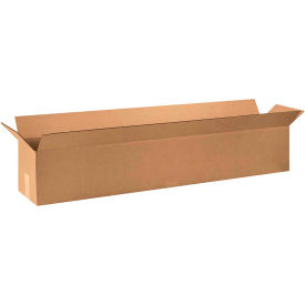 Global Industrial B2205468 Global Industrial™ Long Cardboard Corrugated Boxes, 48"L x 10"W x 10"H, Kraft image.