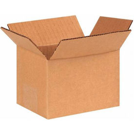Global Industrial B68570 Global Industrial™ Cardboard Corrugated Boxes, 6"L x 4"W x 4"H, Kraft image.