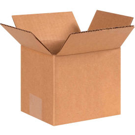 Global Industrial B39516 Global Industrial™ Cardboard Corrugated Boxes, 6"L x 5"W x 5"H, Kraft image.