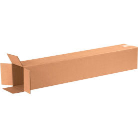 Global Industrial B68576 Global Industrial™ Tall Cardboard Corrugated Boxes, 6"L x 6"W x 36"H, Kraft image.