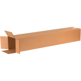 Global Industrial B39543 Global Industrial™ Tall Cardboard Corrugated Boxes, 6"L x 6"W x 38"H, Kraft image.