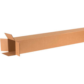 Global Industrial B68579 Global Industrial™ Tall Cardboard Corrugated Boxes, 6"L x 6"W x 72"H, Kraft image.