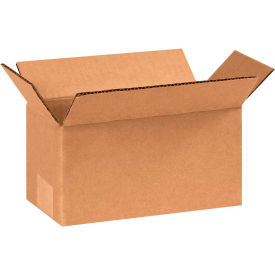 Global Industrial B68587 Global Industrial™ Long Cardboard Corrugated Boxes, 8"L x 4"W x 4"H, Kraft image.