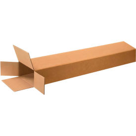 Global Industrial B2205380 Global Industrial™ Side Loading Cardboard Corrugated Boxes, 8"L x 4"W x 46"H, Kraft image.