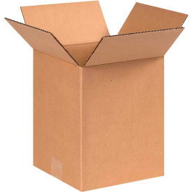 Global Industrial B68593 Global Industrial™ Cardboard Corrugated Boxes, 8"L x 8"W x 10"H, Kraft image.