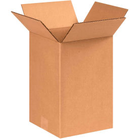 Global Industrial B68594 Global Industrial™ Cardboard Corrugated Boxes, 8"L x 8"W x 12"H, Kraft image.