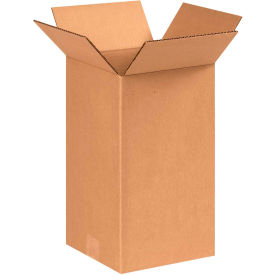 Global Industrial™ Tall Cardboard Corrugated Boxes 8""L x 8""W x 14""H Kraft