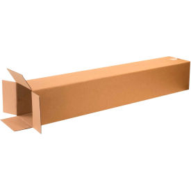 Global Industrial B68598 Global Industrial™ Tall Cardboard Corrugated Boxes, 8"L x 8"W x 48"H, Kraft image.