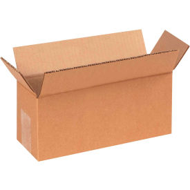 Global Industrial B1878736 Global Industrial™ Long Cardboard Corrugated Boxes, 9"L x 4"W x 3"H, Kraft image.