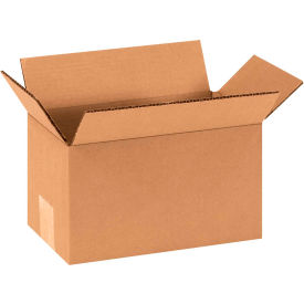 Global Industrial B68600 Global Industrial™ Cardboard Corrugated Boxes, 9"L x 5"W x 5"H, Kraft image.