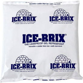 Ice-Brix™ Cold Packs 12 Oz. 6"L x 6"W x 1"H White/Blue 24/Pack