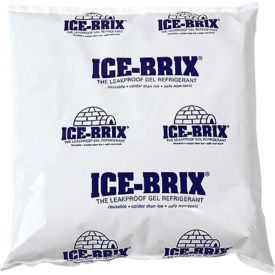 Cold Packs, 16 Oz., 6-1/4"L x 6"W x 1"H, White/Blue, 18/Pack view 2