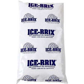 Cold Packs, 24 Oz., 8"L x 6"W x 1-1/4"H, White/Blue, 12/Pack view 2