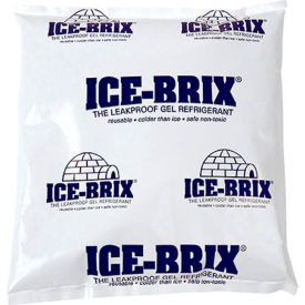 Cold Packs, 32 Oz., 8"L x 8"W x 1-1/2"H, White/Blue, 9/Pack view 2