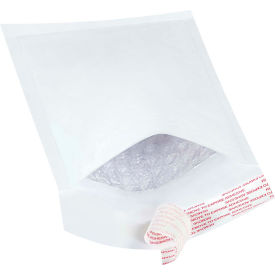 Box Packaging Inc B851WSS Self Seal Bubble Mailers, #000, 4"W x 8"L, White, 500/Pack image.