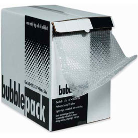 Box Packaging Inc BD31624 Perforated Bubble Roll W/Dispenser, 24"W x 175L x 3/16" Bubble, Clear image.