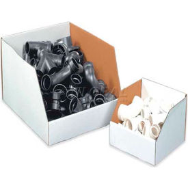 Box Packaging Inc BINJ201810 20" x 18" x 10" Jumbo Open Top White Corrugated Boxes image.