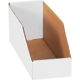Open Top White Corrugated Bin Box 