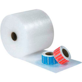 Global Industrial B1645793 Global Industrial™ UPSable Non Perforated Bubble Roll, 12"W x 188L x 5/16" Bubble, Clear, 4/Pk image.