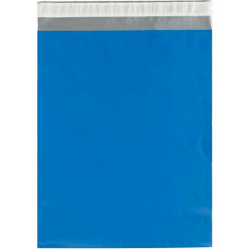 Global Industrial B1878794 Global Industrial™ Colored Poly Mailers, 12"W x 15-1/2"L, 2.5 Mil, Blue, 100/Pack image.