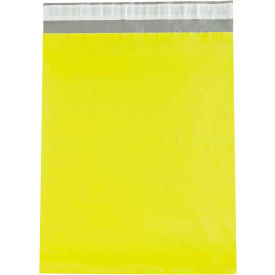 Global Industrial B1878875 Global Industrial™ Colored Poly Mailers, 12"W x 15-1/2"L, 2.5 Mil, Yellow, 100/Pack image.