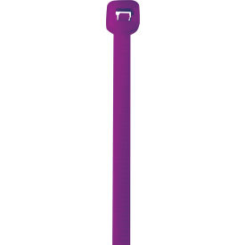 11" Nylon Cable Ties, 50 lbs, Purple, 1,000/Pack view 2
