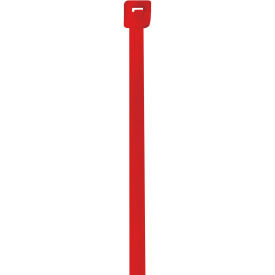 4" Nylon Cable Ties 18 Lbs Red 1000/Pack 