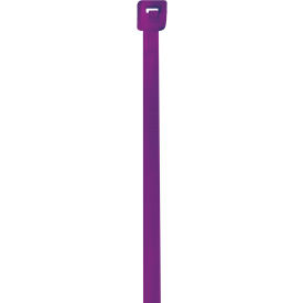 4" Nylon Cable Ties 18 Lbs Purple 1000/Pack 