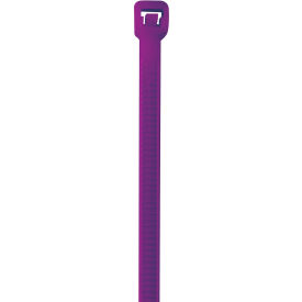5-1/2" Nylon Cable Ties 40 Lbs Purple 1000/Pack 