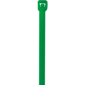8" Nylon Cable Ties 40 Lbs Green 1000/Pack 