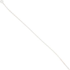 11" Beaded Releasable Security Tie 18 Lbs Natural 1000/Pack 