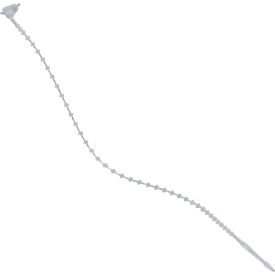 5" Beaded Security Ties 18 Lbs Natural 5000/Pack 
