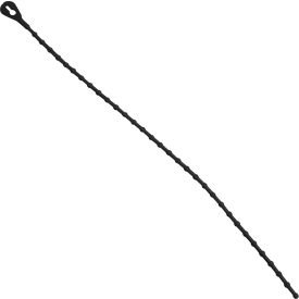 8" Beaded Security Tie 18 lbs Black 2000/Pack 