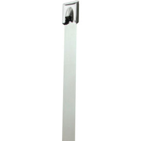 27" Stainless Steel Cable Ties 150 Lbs Silver 100/Pack 