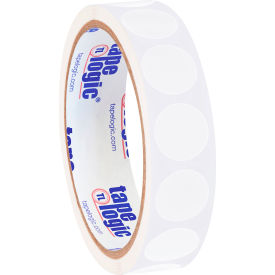 3/4" Dia. Round Inventory Paper Labels, White, Roll of 500 view 2
