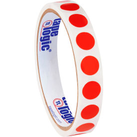 1/2"Dia. Circle Blank Inventory Labels Red Roll of 500 