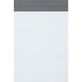 Global Industrial B1878695 Global Industrial™ Expansion Poly Mailers, 10"W x 13"L x 2"D, 2.5 Mil, White, 100/Pack image.