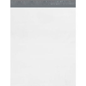 Global Industrial B1878791 Global Industrial™ Expansion Poly Mailers, 20"W x 24"L x 4"D, 2.5 Mil, White, 100/Pack image.