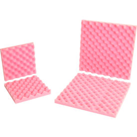 Anti Static Convoluted Foam Sets, 12"W x 12"L x 2" Thick, Pink, 24/Pack view 2