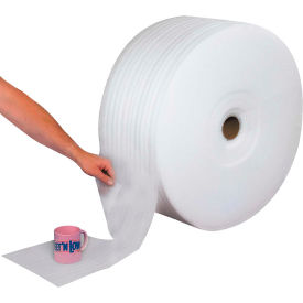 Box Packaging Inc FW18S24P Perforated Air Foam Rolls, 24"W x 550L x 1/8" Thick, White, 3 Rolls image.