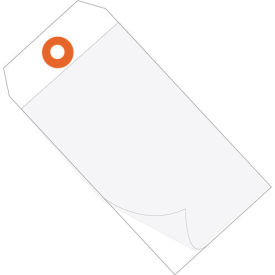 Global Industrial B1580286 Global Industrial™ Self Laminating Tag #5, 4-3/4"L x 2-3/8"W, White, 100/Pack image.