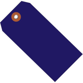 Global Industrial B1580154 Global Industrial™ Plastic Shipping Tag #5, 4-3/4"L x 2-3/8"W, Blue, 100/Pack image.