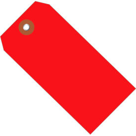 Global Industrial B1580173 Global Industrial™ Plastic Shipping Tag #5, 4-3/4"L x 2-3/8"W, Red, 100/Pack image.